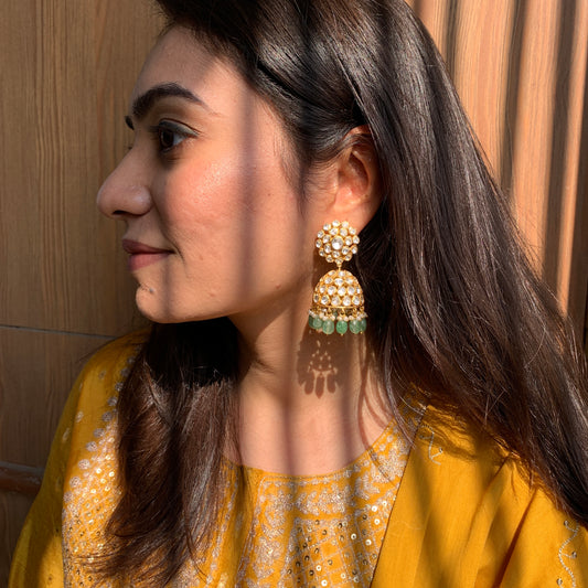 Classic Floral Jhumkis