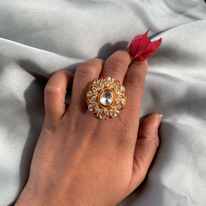 Rehlia Ruby Polki Ring