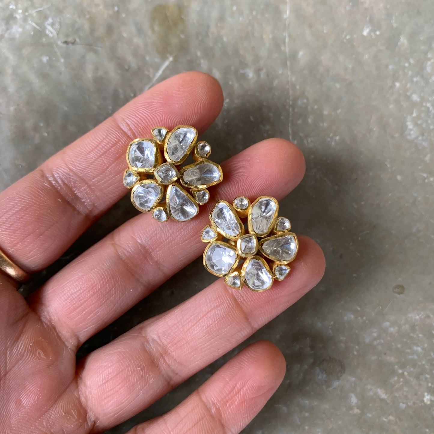 Delicate Floral Studs