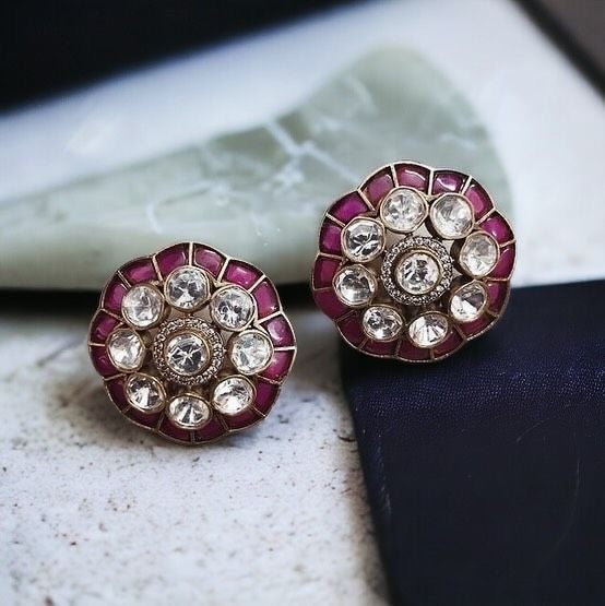 Ruby Polki Earrings