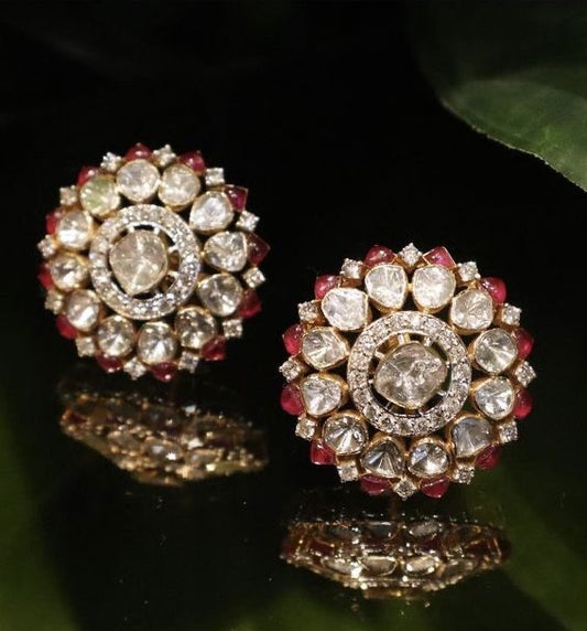 Ruby Polki Earrings