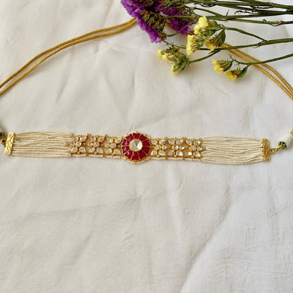 Ruby Pearl Choker