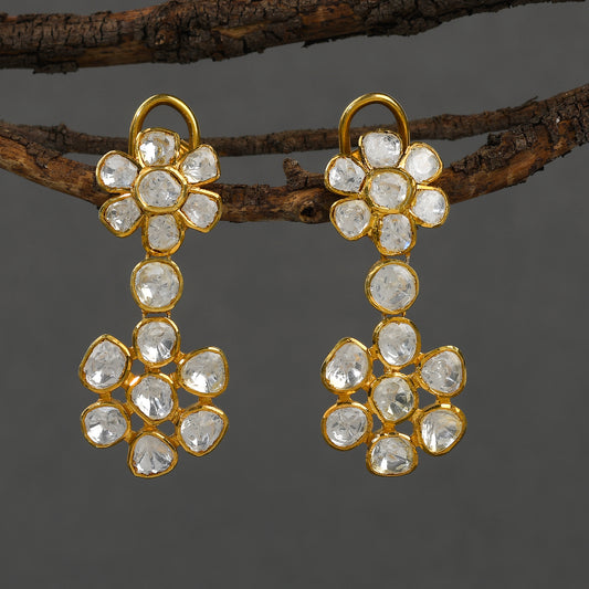 Delicate Polki Earrings